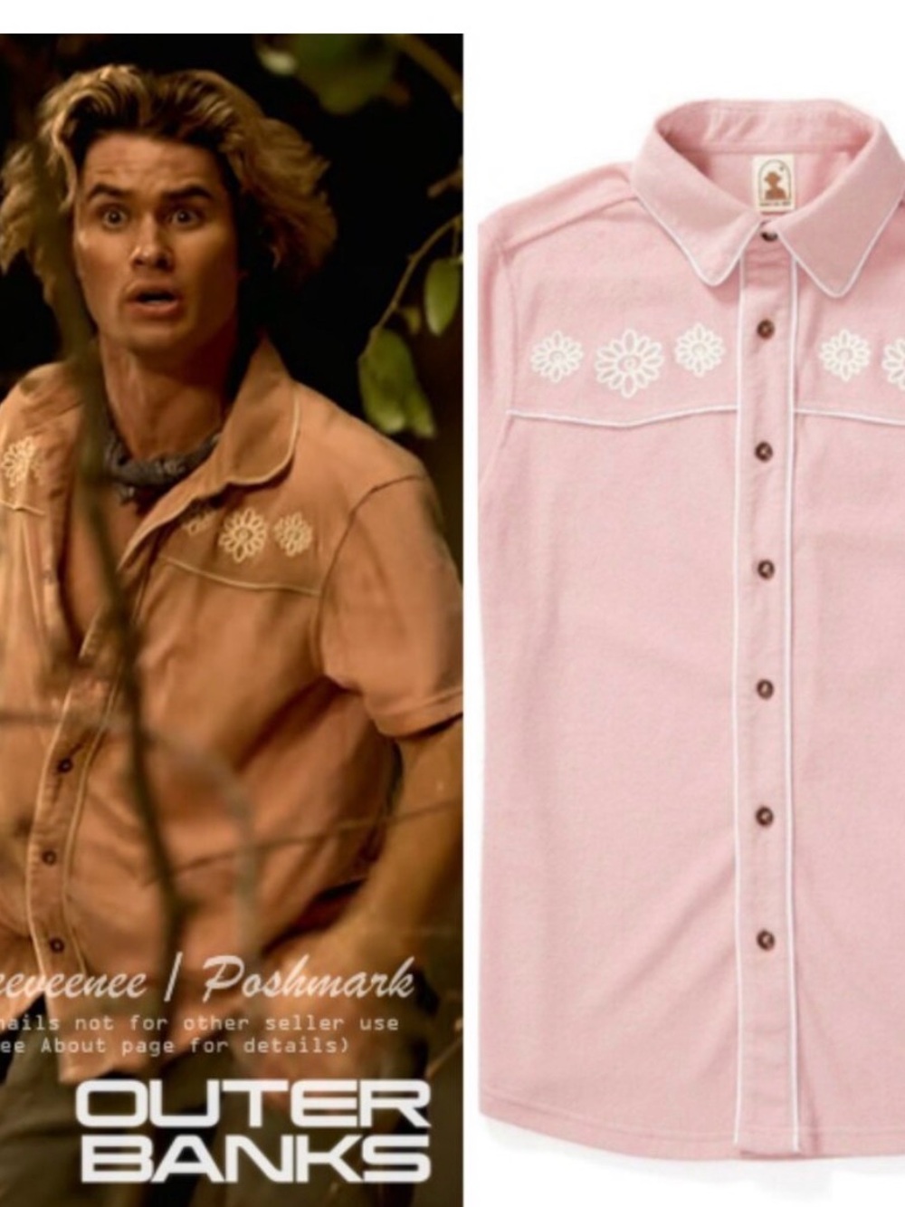 Dandy Del Mar The Gaucho Terry Cloth Shirt ASO John B Outer Banks